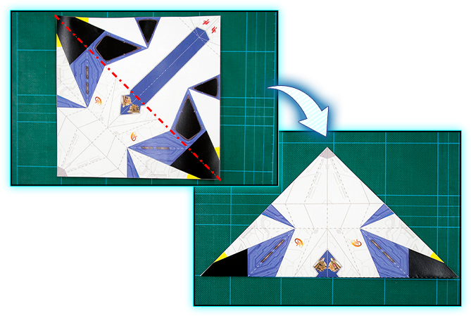 Fold The Sheet In Half, As Shown In The Image - Star Fox Raumschiff Papier (680x450), Png Download