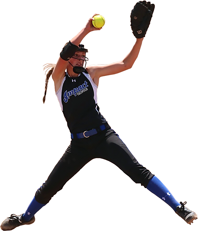 Free Download Impact Fastpitch Clipart Fastpitch Softball - College Softball Image Transparent (761x888), Png Download