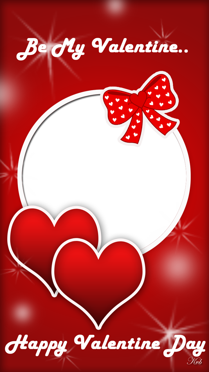 Red Valentine Frame - Picture Frame (720x1280), Png Download
