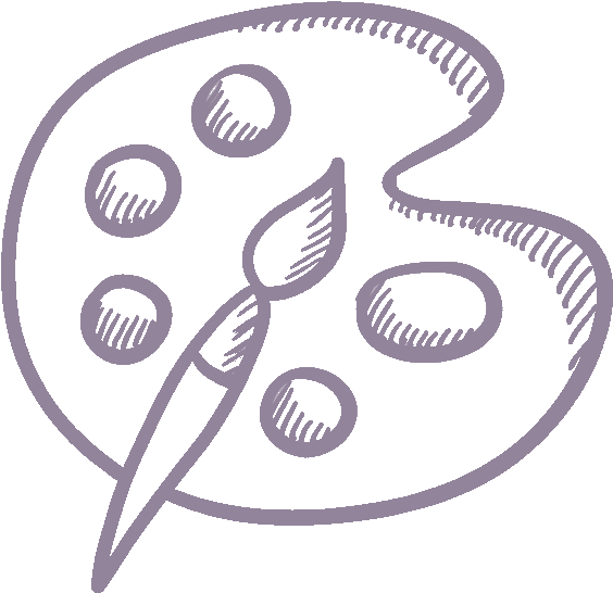 Paint Brush Purple - Icono De Paint Para Colorear (650x650), Png Download