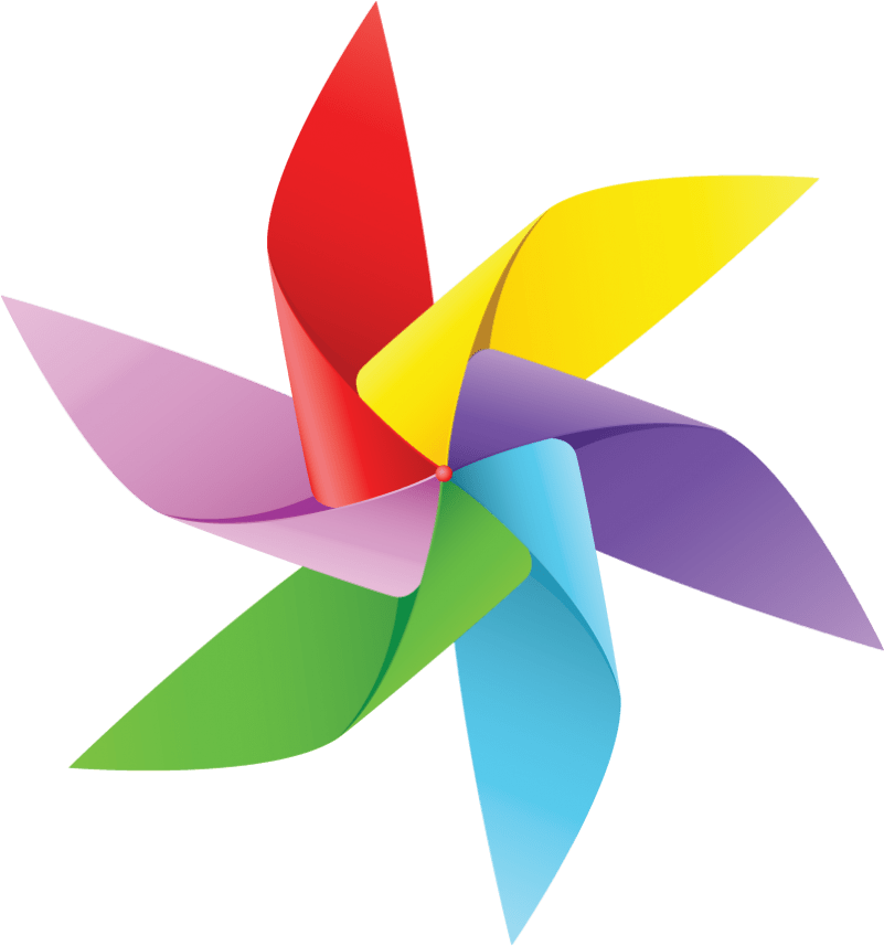 Pinwheel - Molinos De Viento En Papel (800x871), Png Download