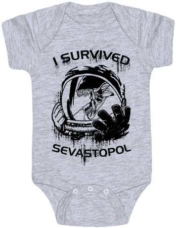 I Survived Sevastopol Baby Onesy - Viking Baby Onesie (484x484), Png Download