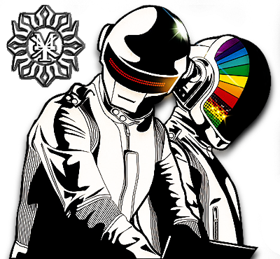 Daft Punk Daft Punk Png - Daft Punk Wallpaper Para Celular (400x370), Png Download