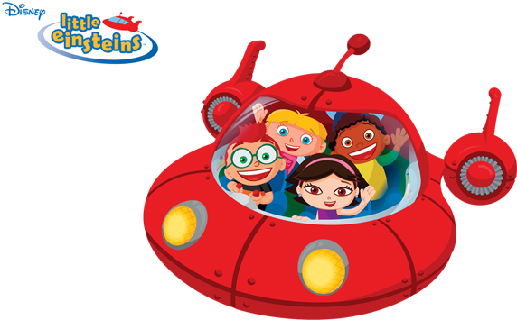 Einstein Excited Cliparts - Little Einsteins Rocket Ship (572x355), Png Download