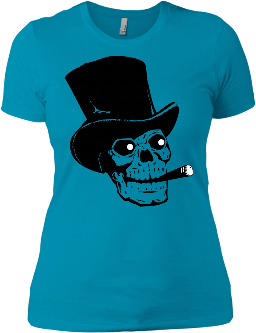 Dr-doom - Skull With Top Hat Mousepad (1155x1155), Png Download