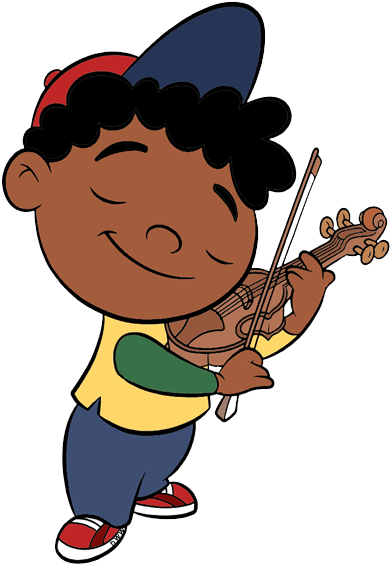 Little Einsteins Quincy Violin (400x569), Png Download