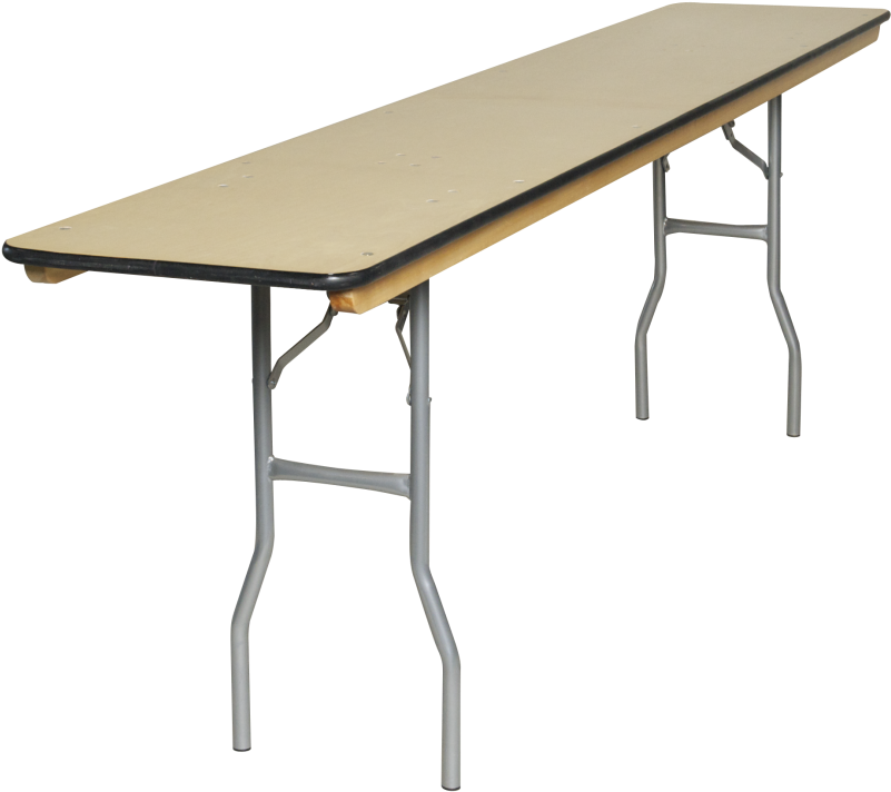 European Birch 18"w X 96"l Russian Birch Wood Seminar - 6 Folding Table Legs (910x1155), Png Download