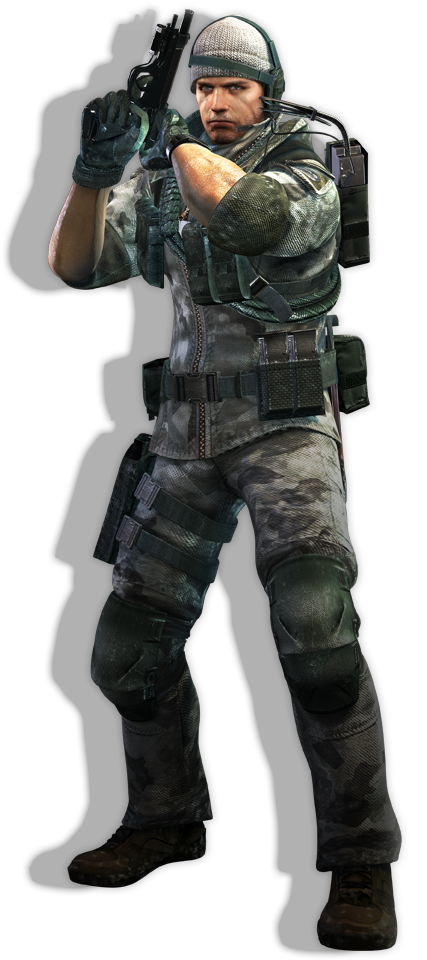 Favorite Characterchris Redfield - Chris Redfield Resident Evil Revelations (590x1020), Png Download