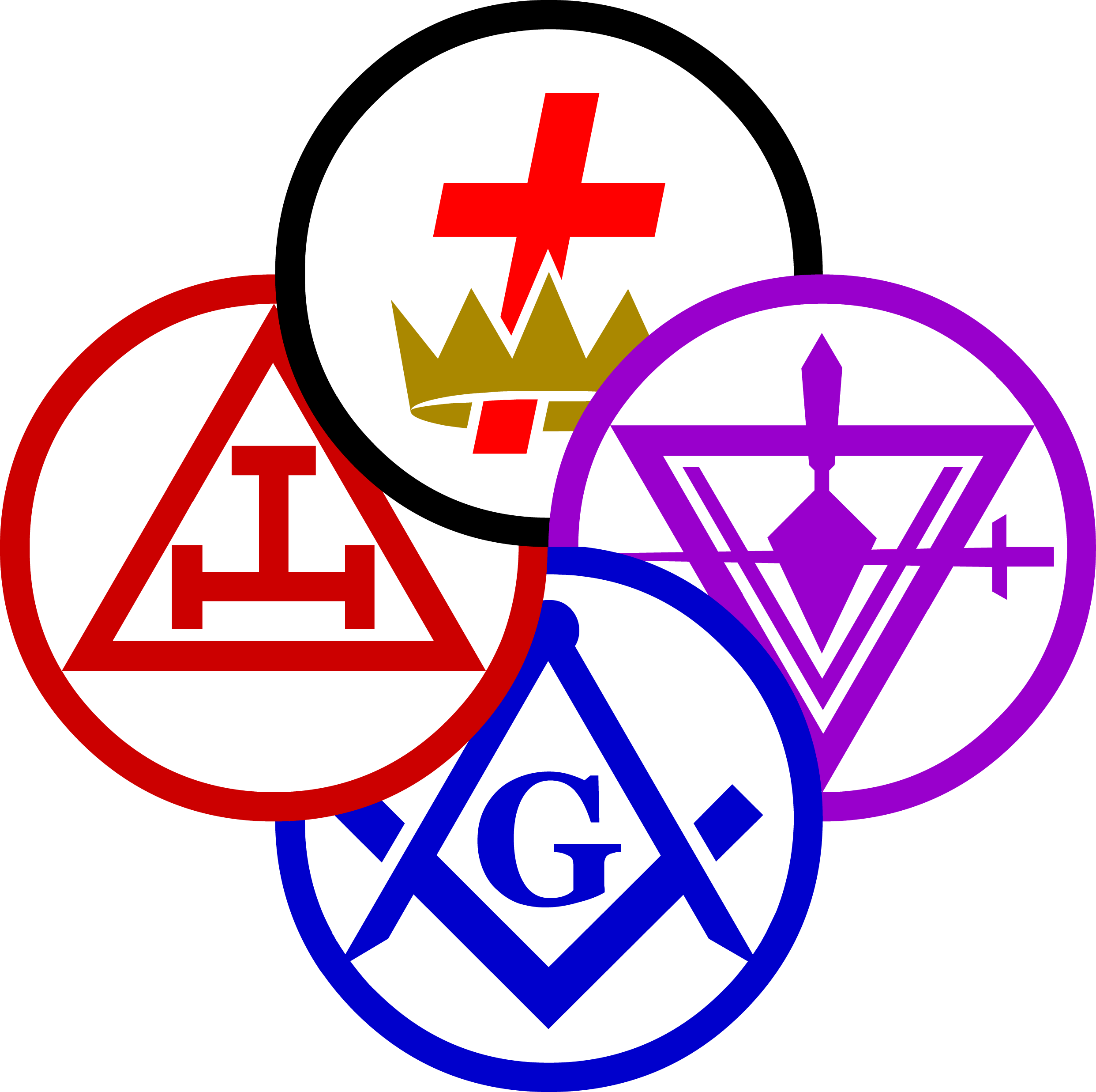 York Pinwheel Alt - York Rites Of Freemasonry (2484x2473), Png Download