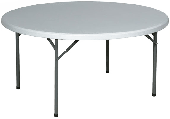 Venus Square, Technopolymer, White, Grey, Black, Table - Office Star Worksmart, 60" Resin Round Multi-purpose (573x400), Png Download