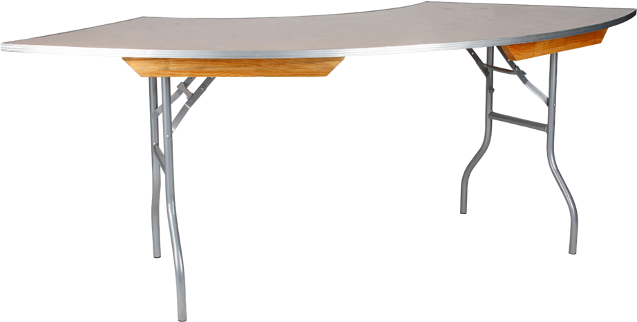 5' Serpentine Table - Folding Table (980x980), Png Download