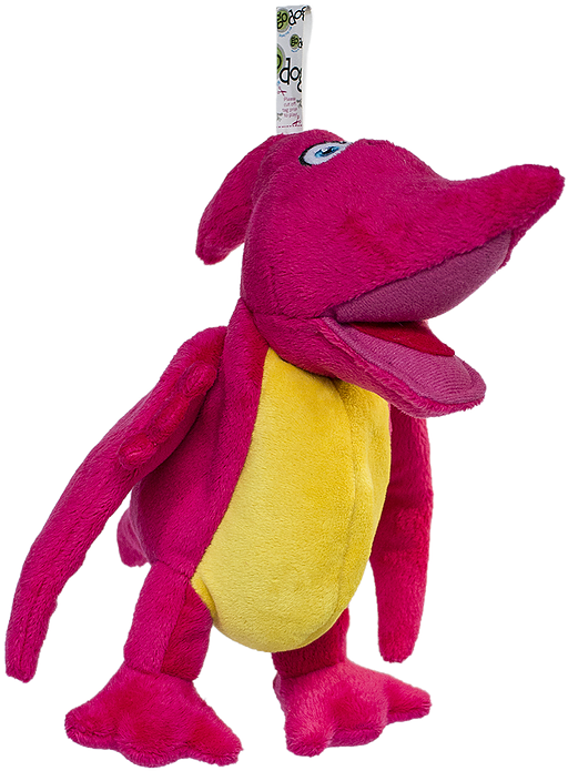 Q773021 Godog Dino Terry Pink L - Godog Dinos Pterodactyl With Chew Guard - Large (784x784), Png Download