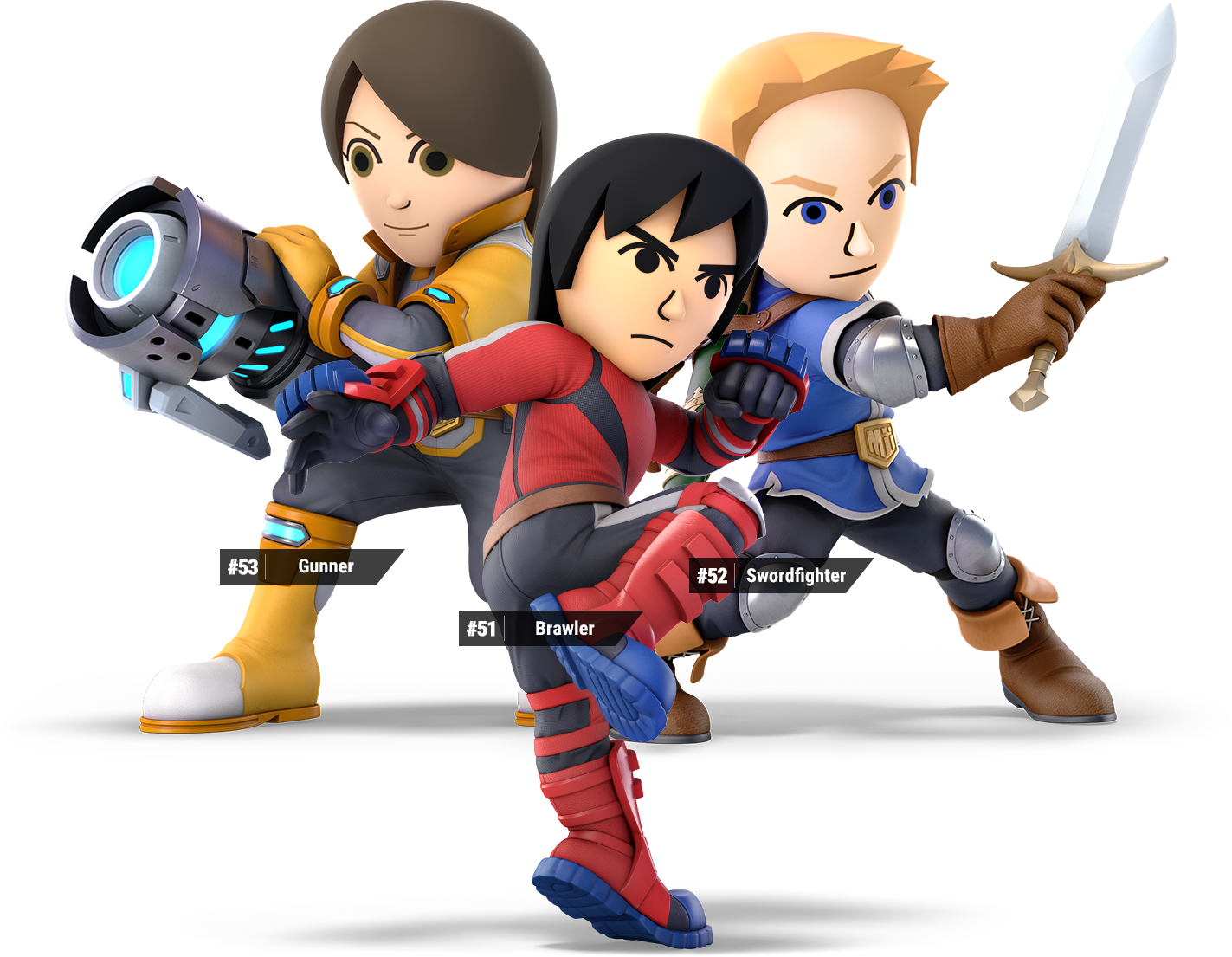 View Samegoogleiqdbsaucenao Ssb Ultimate Mii Fighter - Smash Ultimate Mii Fighters (1423x1105), Png Download