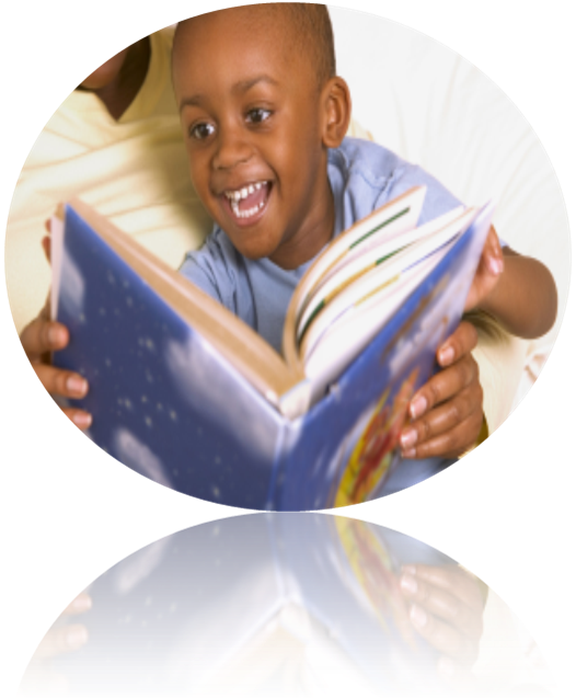 Picture Of A Child Reading A Book - Children Reading (526x637), Png Download