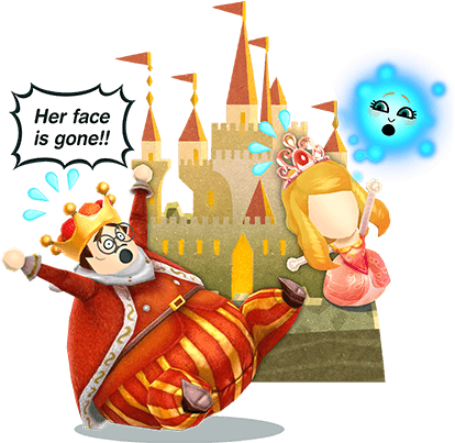 Create And Customise Your Heroic Squad, Or Transfer - Miitopia Nintendo 3ds Game (500x453), Png Download