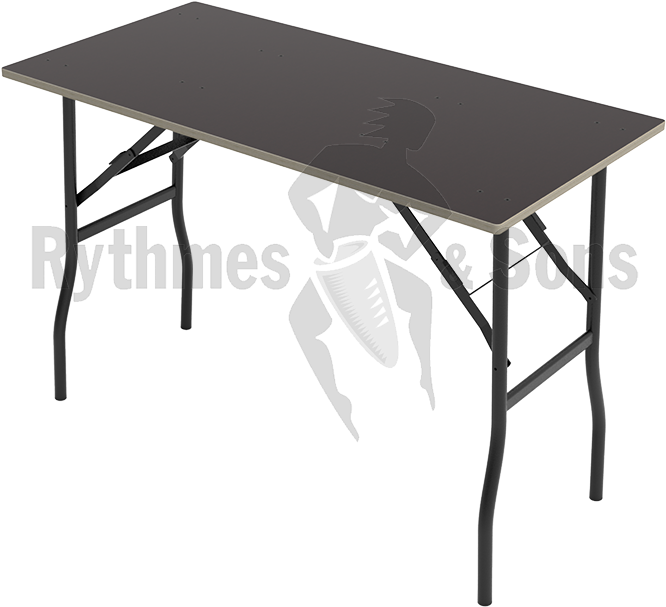 Black Folding Table 1120x560xh720mm - Table For Catering (760x760), Png Download