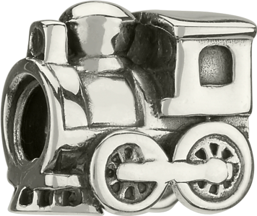Toy Train - Chamilia Toy Train Silver Sterling Silver (525x525), Png Download