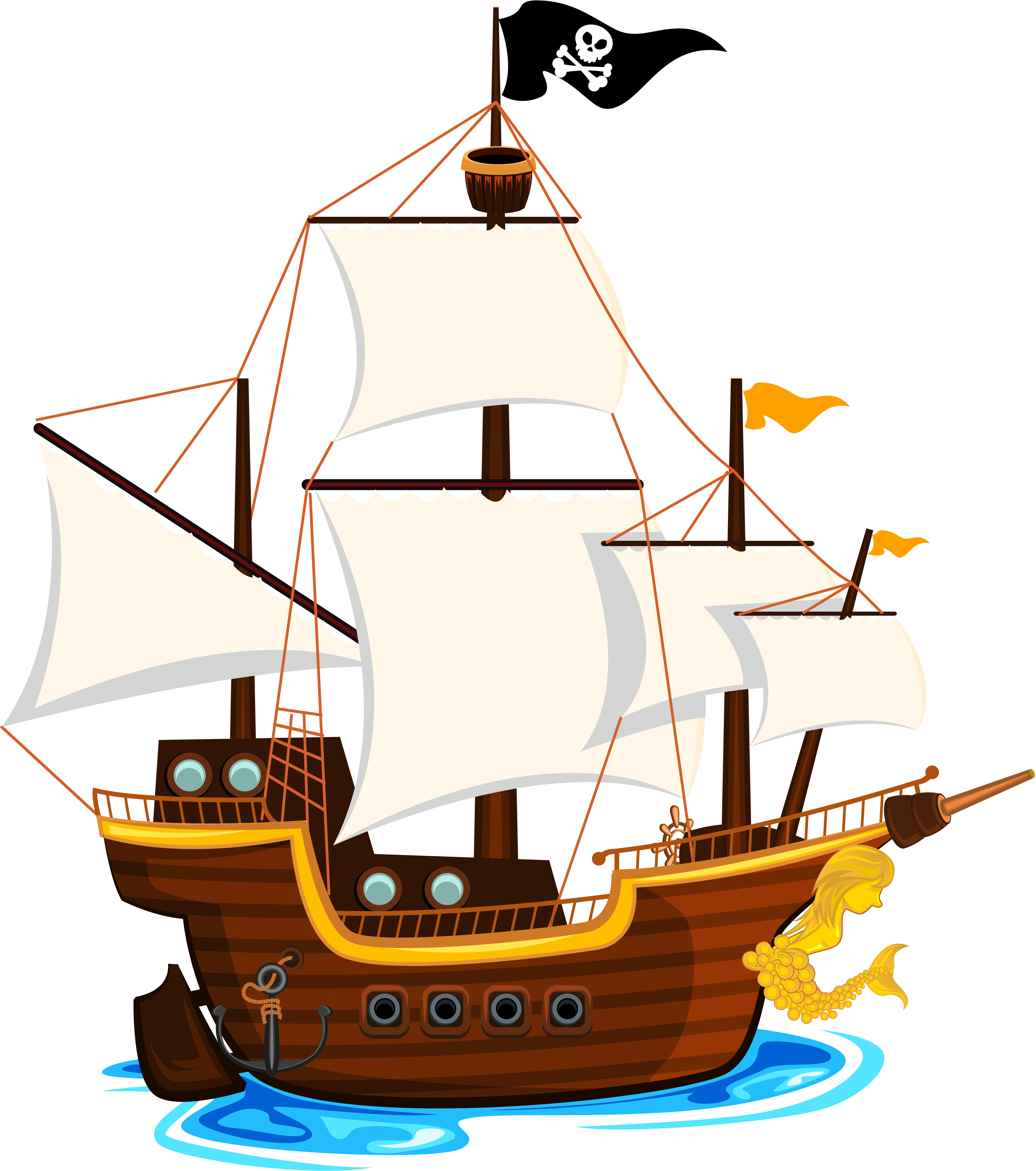 Фото, Автор Soloveika На Яндекс - Pirate Ship Clip Art Png (954x1024), Png Download