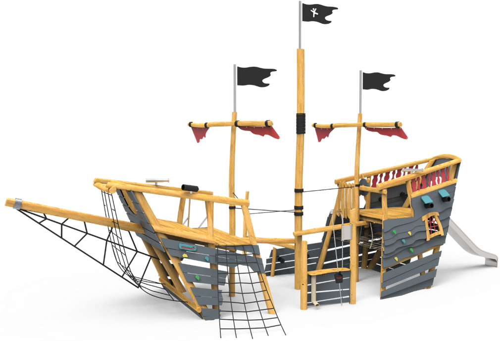 Pirate Ship Large - Noyabrsk (1009x698), Png Download