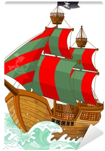 Pirate Ship Vector (400x400), Png Download