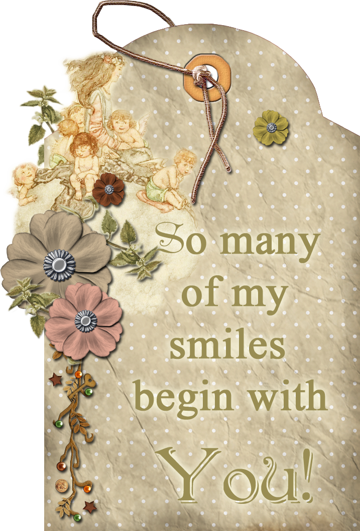 116 Tag Smiles Start Ge - Scrapbooking Tag Png (717x1055), Png Download