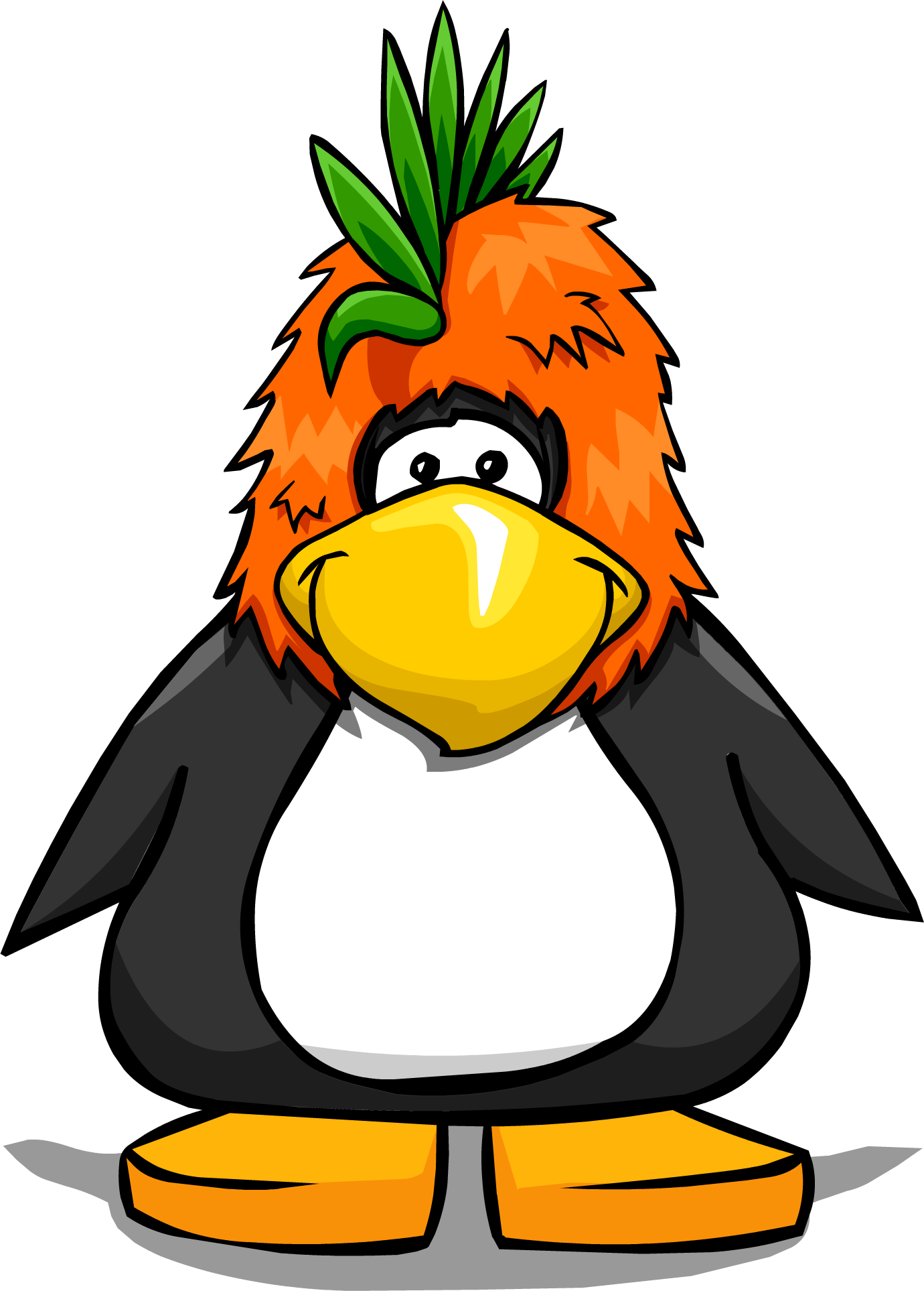 Bird Mascot Head On Player Card - Club Penguin The Scarlet Star (1380x1927), Png Download