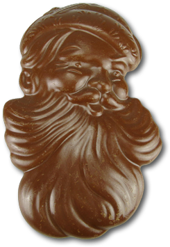 Santa Claus - Chocolate (380x494), Png Download