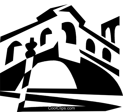 European Bridge Royalty Free Vector Clip Art Illustration - Venice (480x438), Png Download
