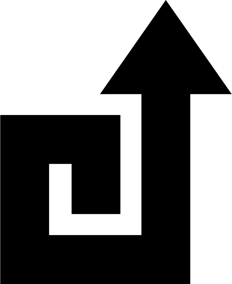 Up Counterclockwise Straight Arrow Spiral - Icon (802x980), Png Download