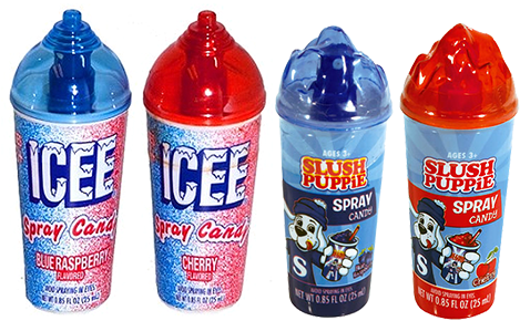 Icee Or Slush Puppie Spray Candy - Slush Puppie Spray Candy 12count (500x500), Png Download