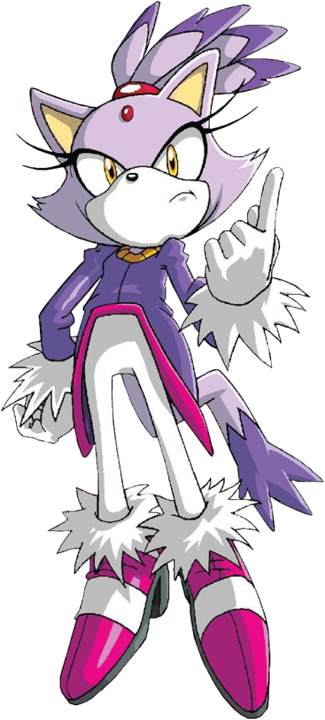 Blaze The Cat Archie - Blaze The Cat (463x1024), Png Download