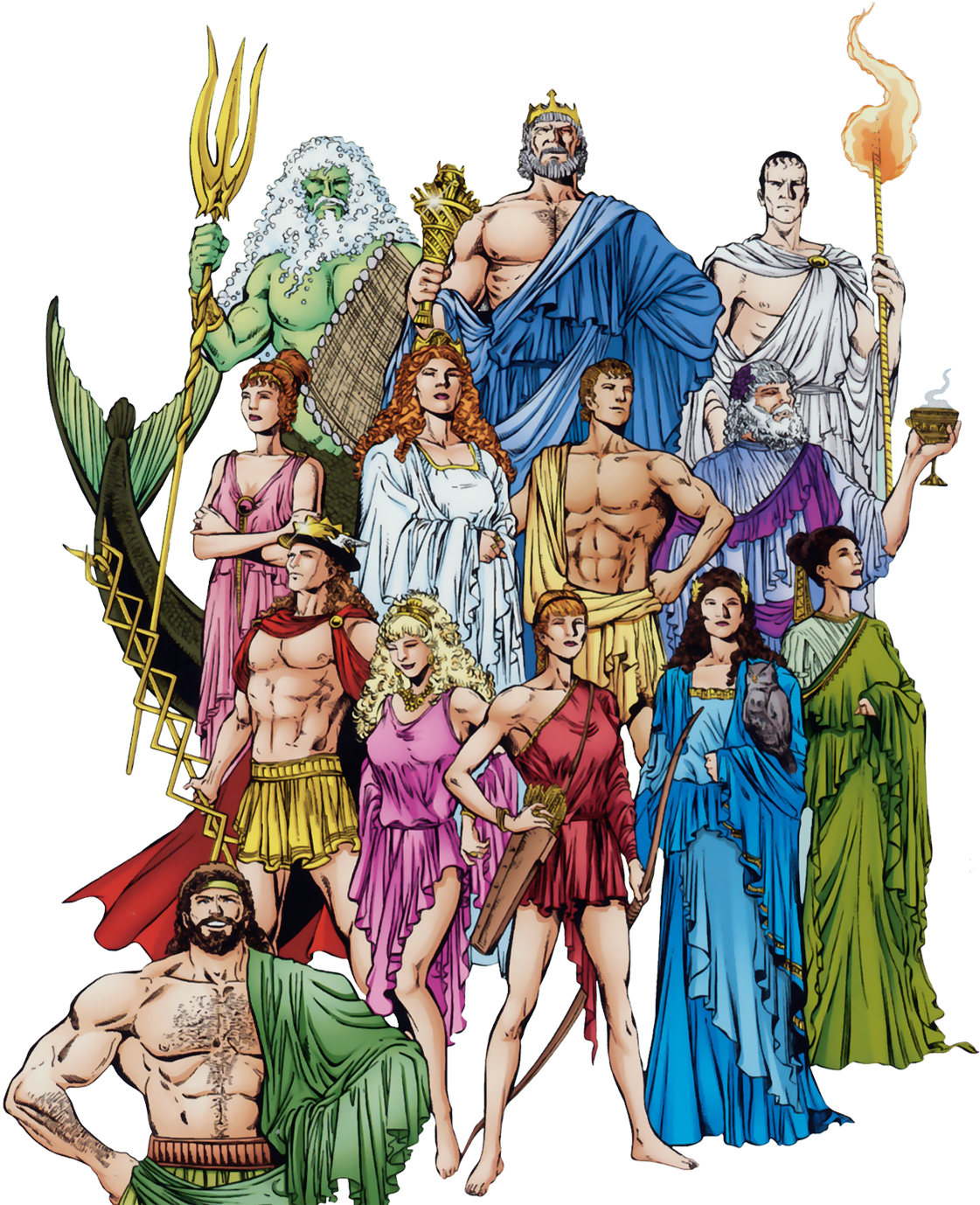Gods Of Olympus - Greek Gods: Part 3. Discover The Mythology Cient Greece, (1200x1400), Png Download