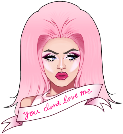 Farrah Moan - Farrah Moan Fan Art (540x533), Png Download