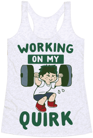 Working On My Quirk - Izuku Midoriya T Shirt (484x484), Png Download