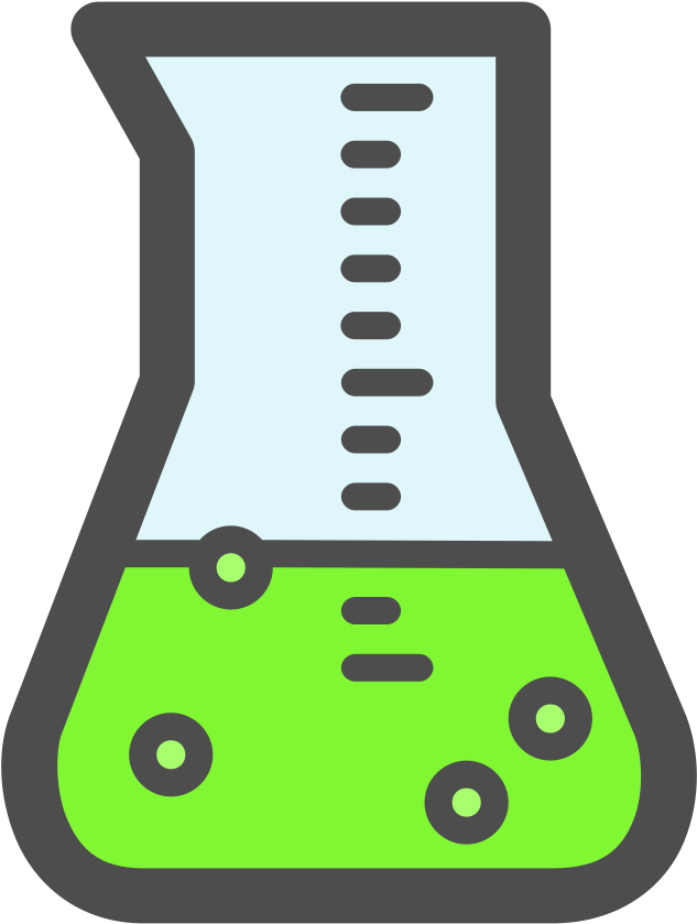 Science Beaker - Green - Green Science Clipart (1000x1000), Png Download