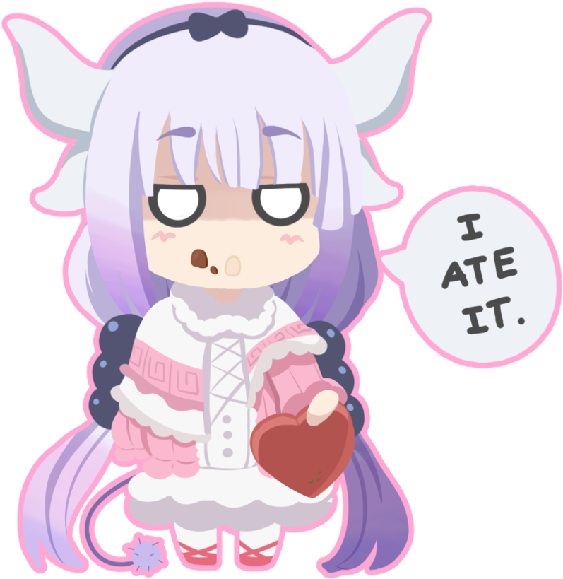 Kanna Kamui Valentine's Day Chocolates By Bunberryart - Kanna Kamui Chibi Png (894x894), Png Download