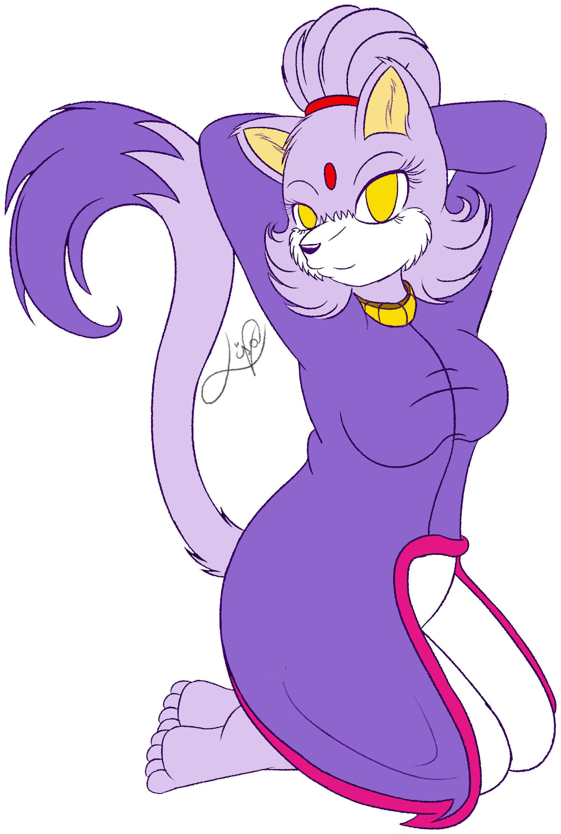 Blaze The Cat - Echidna (2000x3000), Png Download