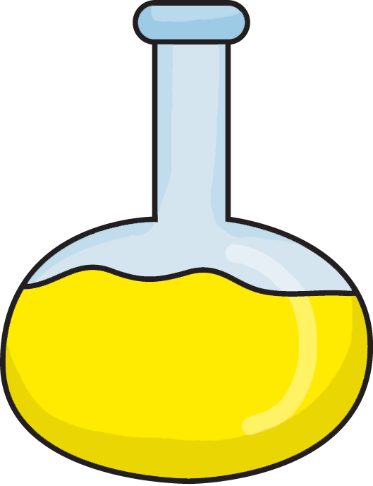 Yellow Beaker Clipart (529x688), Png Download