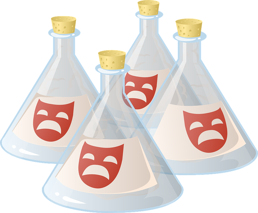 Beakers, Flask, Flasks, Test Tubes, Science, Laboratory - หลอด วิทยาศาสตร์ Png (873x720), Png Download