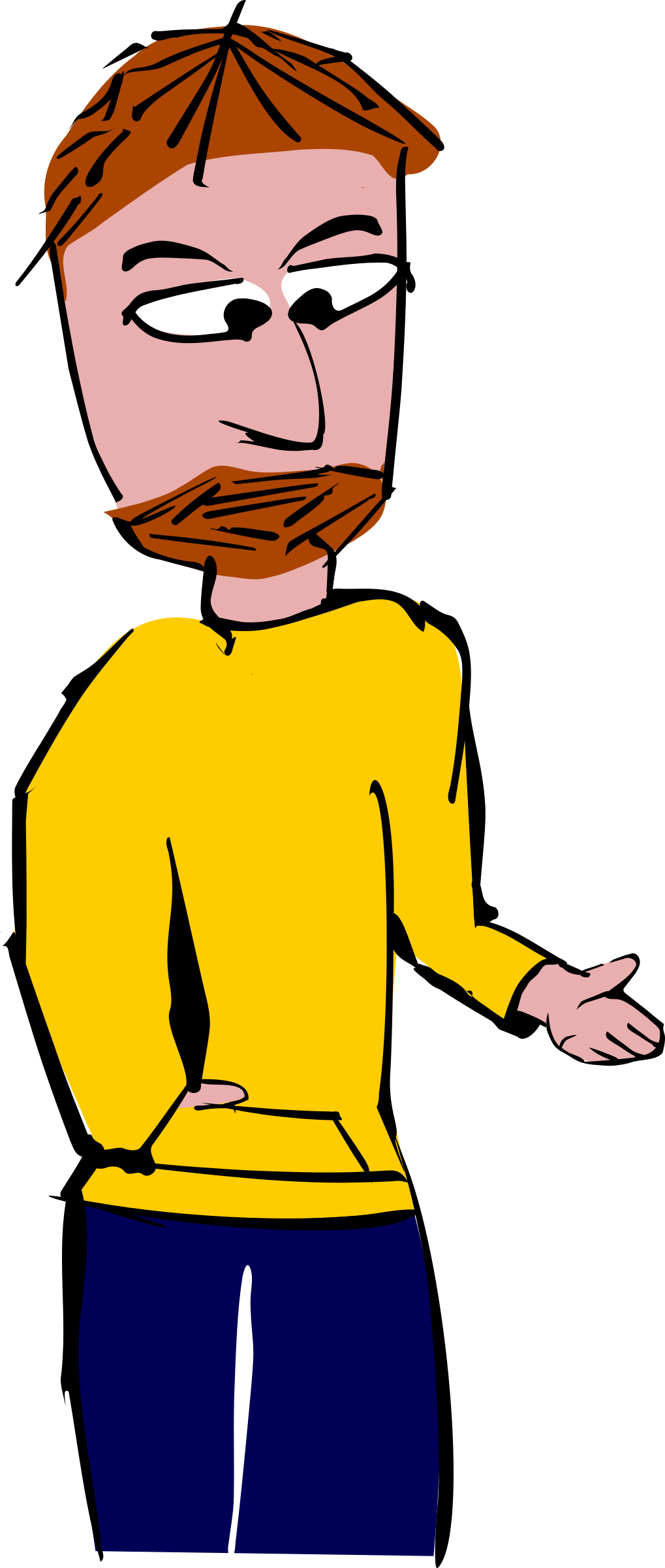 This Free Icons Png Design Of Man With Braun Hair (1019x2400), Png Download