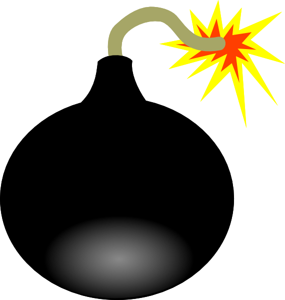 Bomb 5 Transparent Png Sticker - Clip Art Bomb (570x599), Png Download