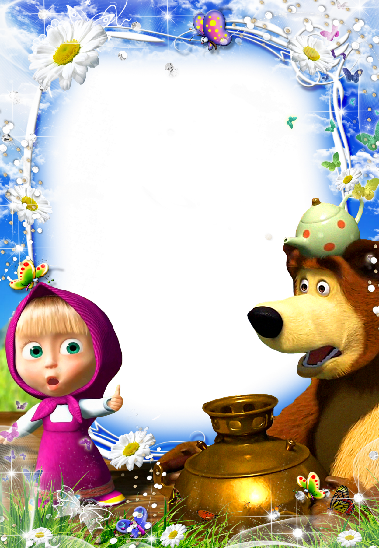 Efecto De Fotos De La Categoría - Masha Y El Oso Marcos (1246x1800), Png Download