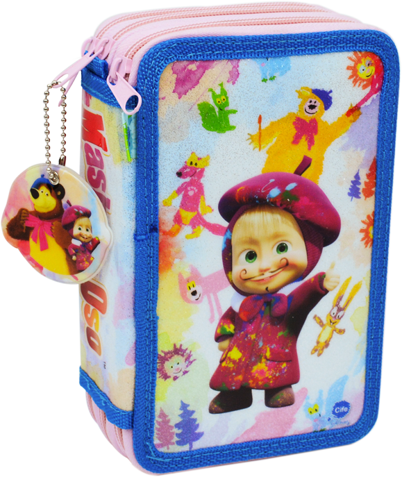 Estojo 3 Compartimentos (579x687), Png Download