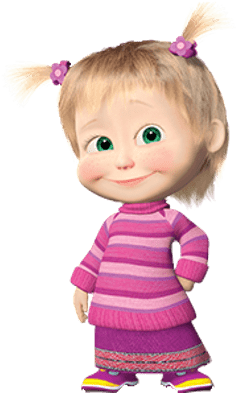 Masha En Un Cubo - Masha Y El Oso Kawaii (400x400), Png Download
