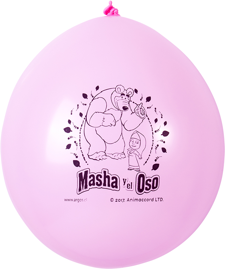 Globo Cotillon Masha Junto Con Las - Masha And The Bear (320x411), Png Download