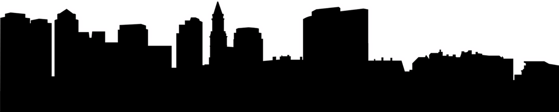 Building Icon Free Icons - Black Images Of Buildings (1124x226), Png Download