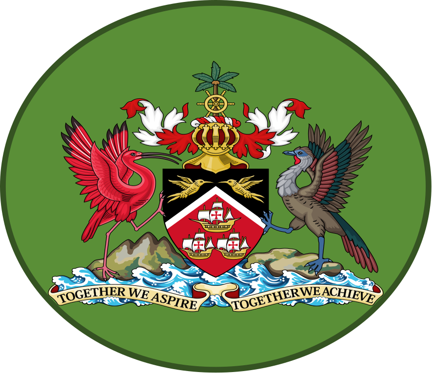 Trinidad And Tobago Army Or - Trinidad And Tobago Coat Of Arms Ornament (round) (886x768), Png Download