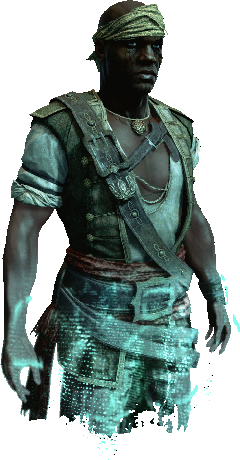 1692, Trinidad Died - Adéwalé Assassin's Creed (580x1000), Png Download