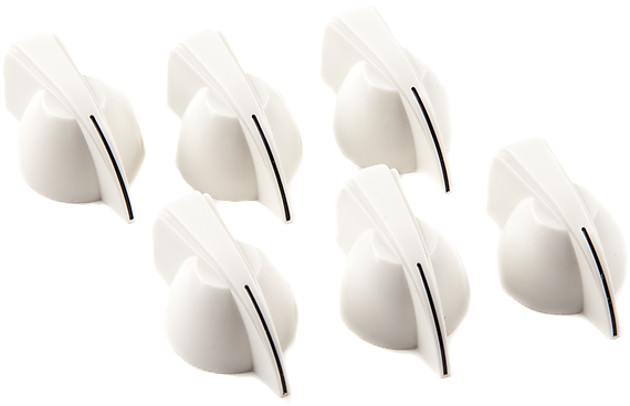 Fender Chicken Head Amplifier Knobs - Tulip (600x381), Png Download