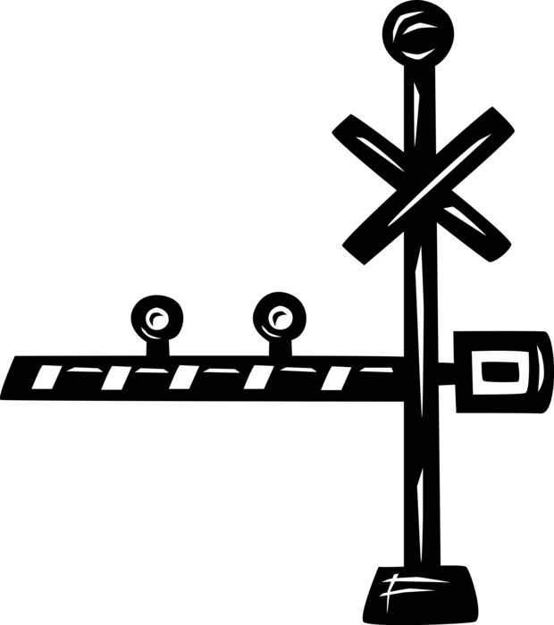 Vector Illustration Of Railroad Rail Transport Speeding - Rail Transport (620x700), Png Download